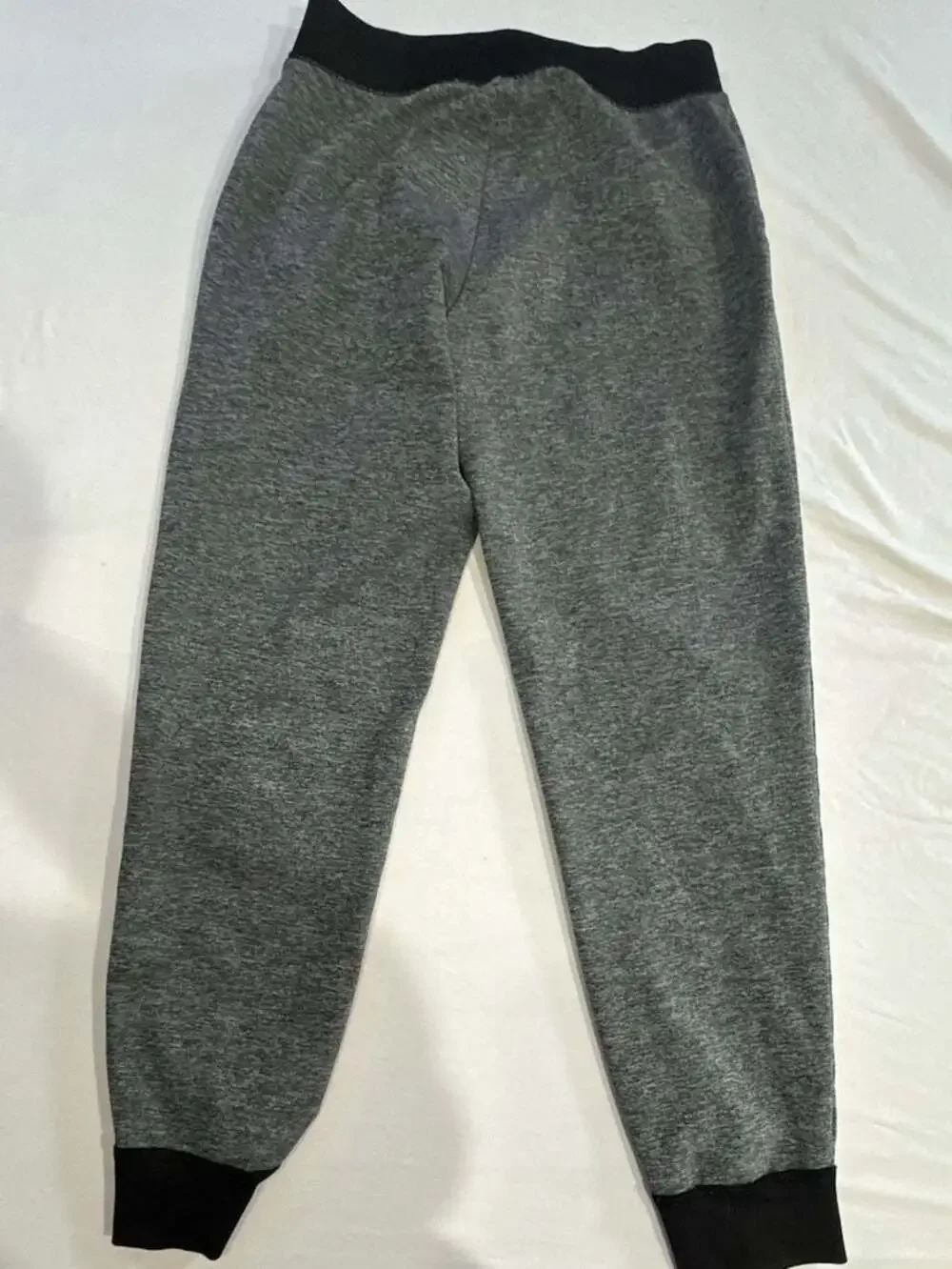 842 Justice Girls Size 8 Heather Gray and Black Jogger Sweatpants